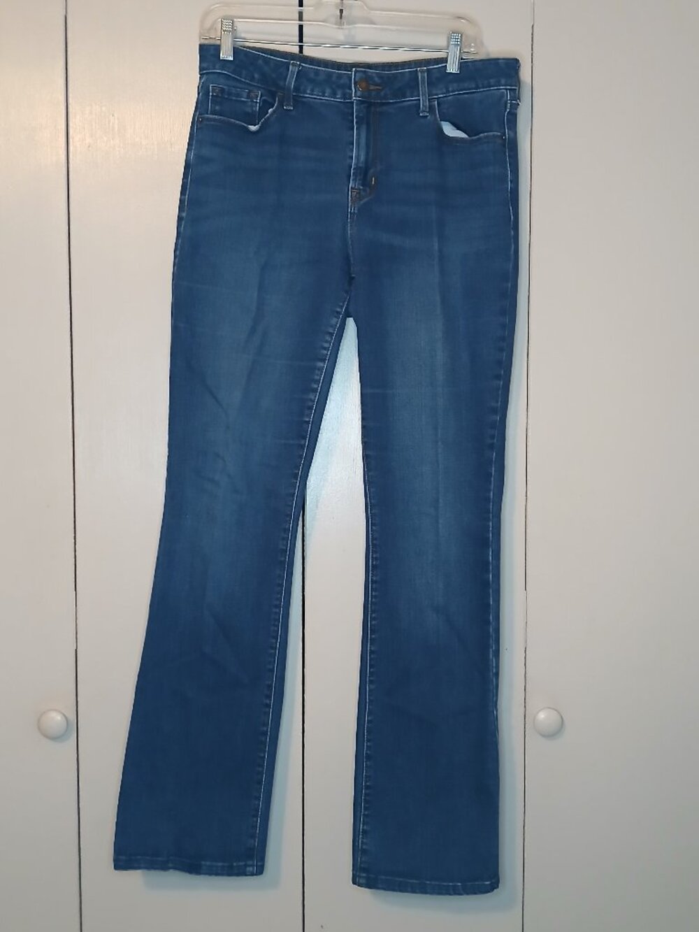 Old Navy Women's Sz.10 Tall Kicker Boot Med-Rise Blue Jeans (1200G3)